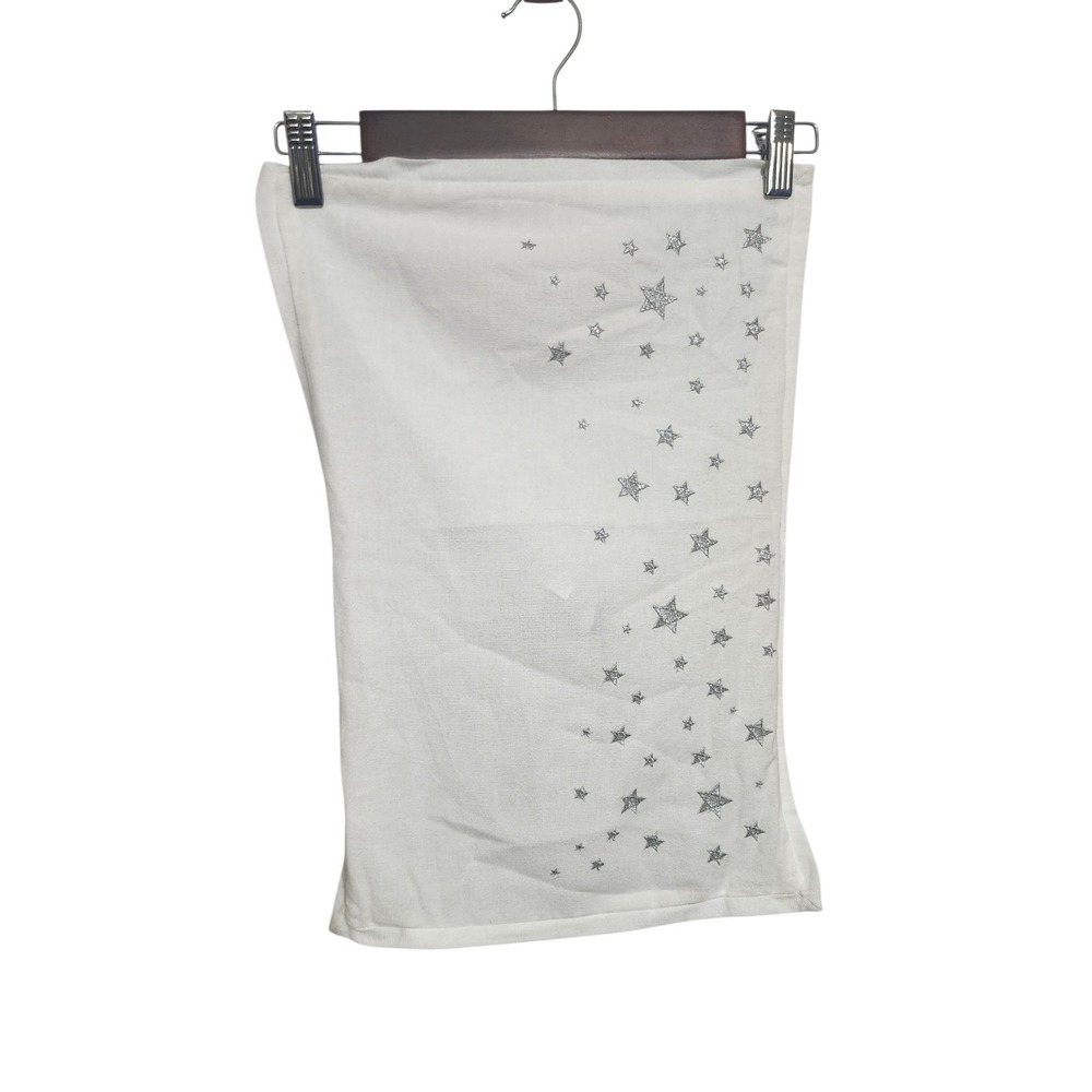 Restoration Hardware RH Baby & Child White Silver Metallic Embroidered Star Sham - Picture 6 of 6
